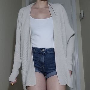 a.n.a xl cream knit cardigan